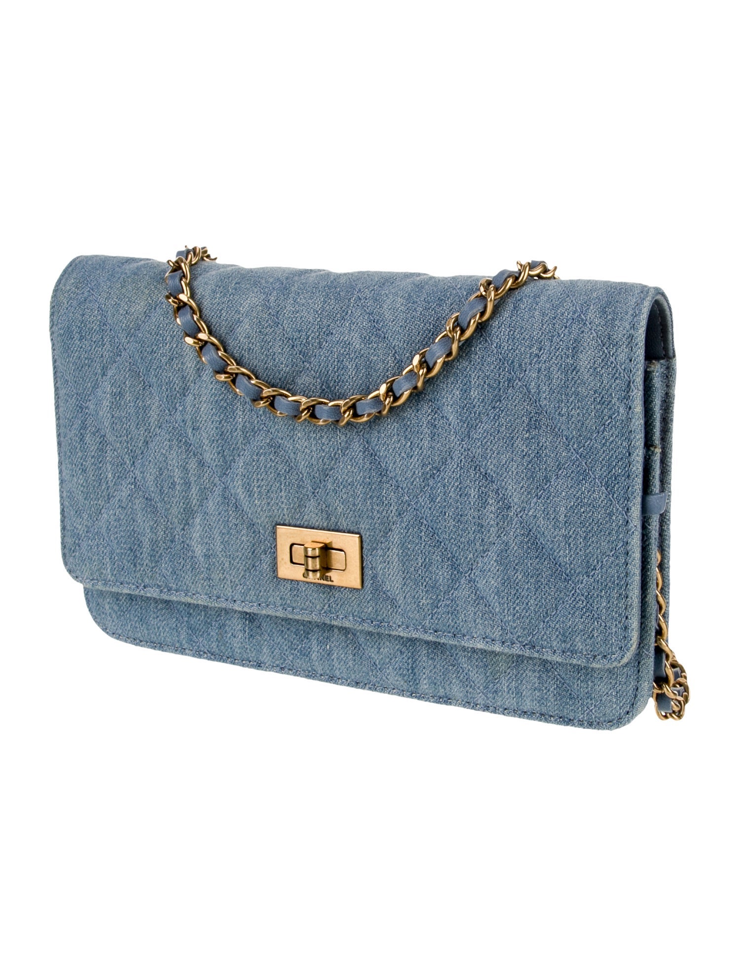 Chanel Denim Reissue Wallet On Chain